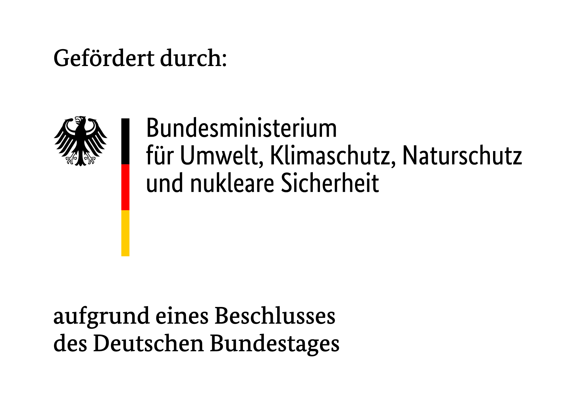 Gefördert durch: Bundesministerium für Umwelt, Klimaschutz, Naturschutz und nukleare Sicherheit; aufgrund eines Beschlusses des Deutschen Bundestages